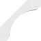 Ekena Millwork 5"W x 14"D x 14"H Standard Legacy Architectural Grade PVC Knee Brace BRCP05X14X14LGY - alternate 2